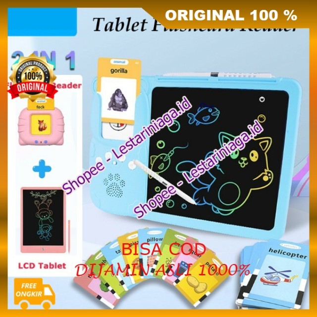 Tablet Flashcard Reader / Tablet Gambar Mesin Pendidikan Dini Mesin Kartu Pintar Alas Tulis Mainan E