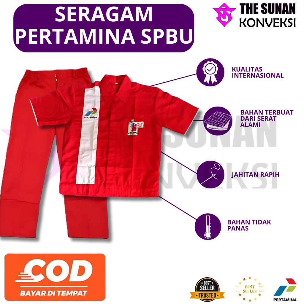 SERAGAM SPBU || BAJU PERTAMINA || SERAGAM PERTAMINA || SERAGAM SPBU BAJU CELANA || SPBU SATU SET |||