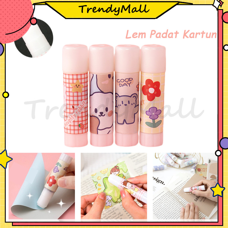 

lem kertas / glue stick / glue /lem/stick lem/Lem Perekat Kertas Glue Stick Lem Stik Batang Putar Sekolah Kantor Motif Korea Lucu