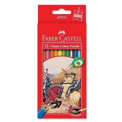 

[KIRIMHARIINI] FABER CASTELL PENSIL WARNA CLASSIC 12L