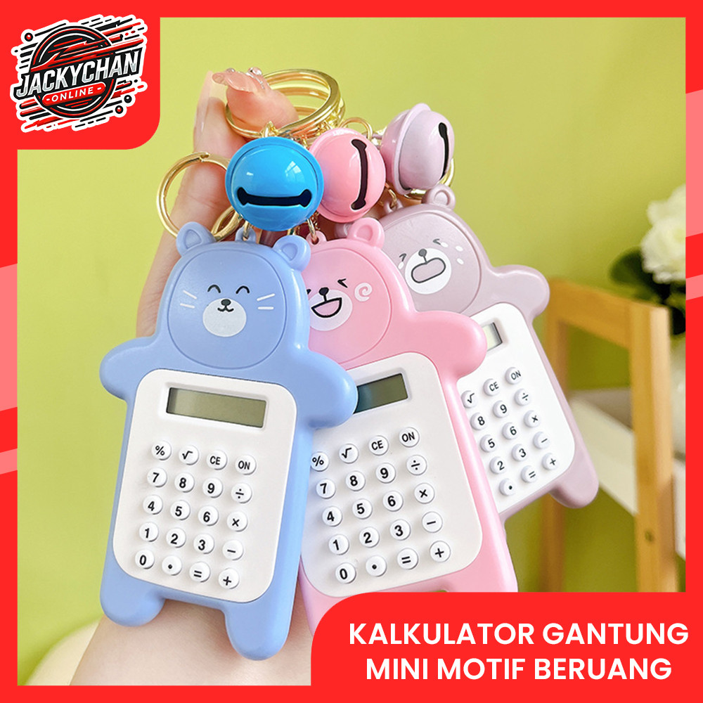 

JC KALKULATOR GANTUNGAN MINI LUCU MOTIF BERUANG