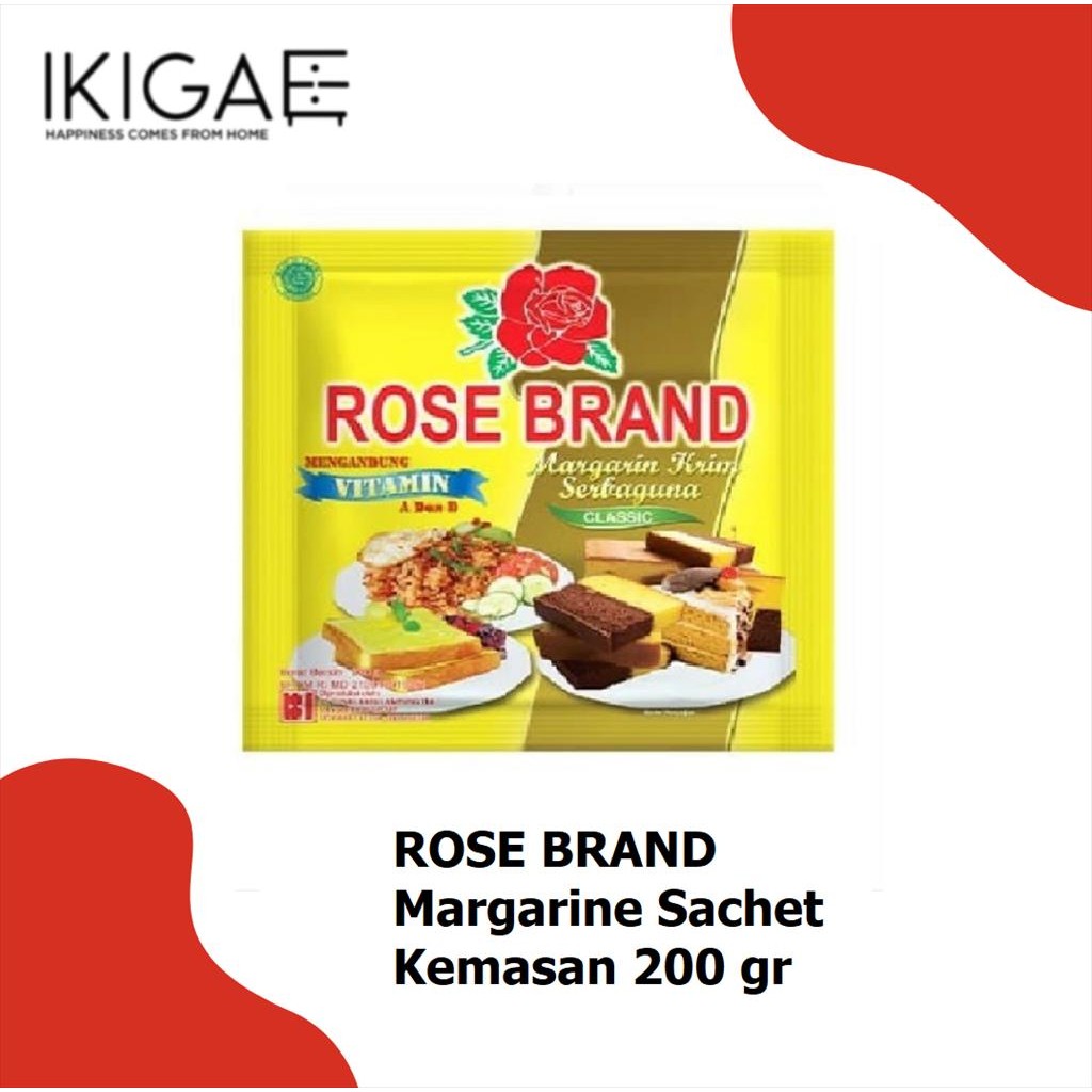 

ROSE BRAND MARGARINE SERBAGUNA KEMASAN SACHET 200 GR