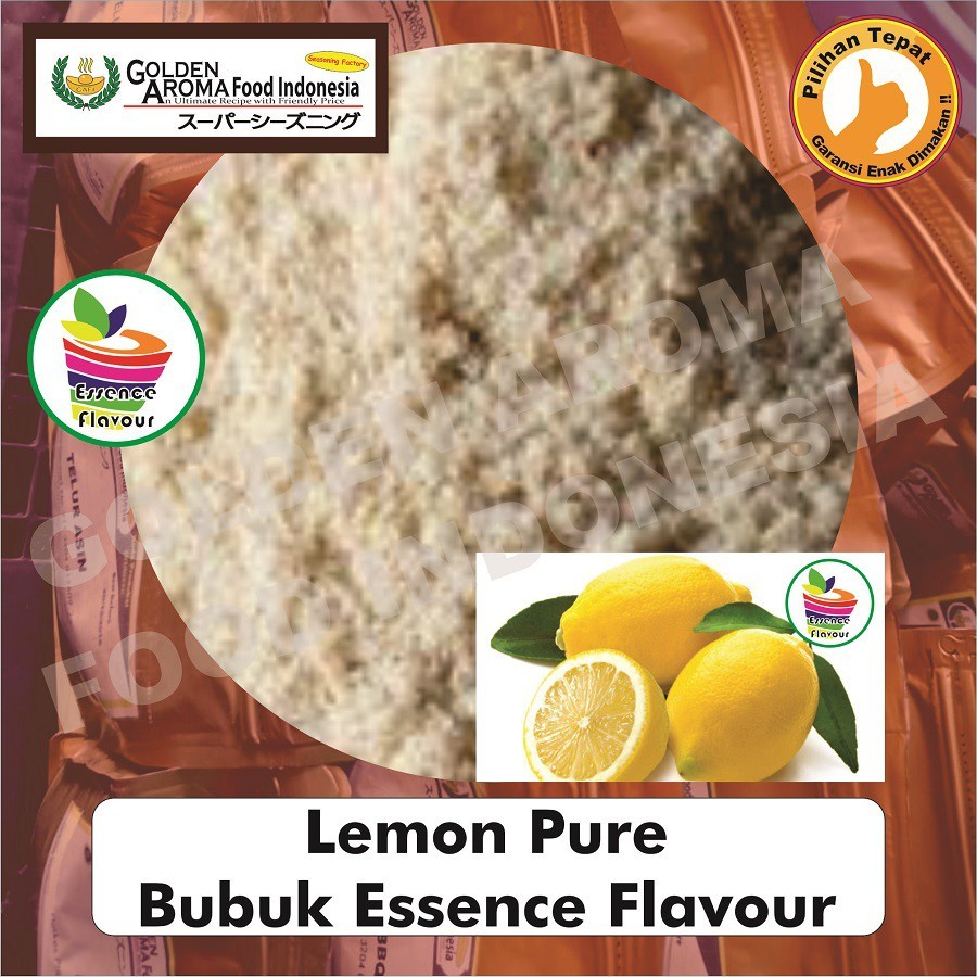 

Bubuk Lemon Pure Efe 1/4Kg Essen Flavor Ekstrak Murni 250Gr Tanpa Gula Flavour Essence Flavour Esen