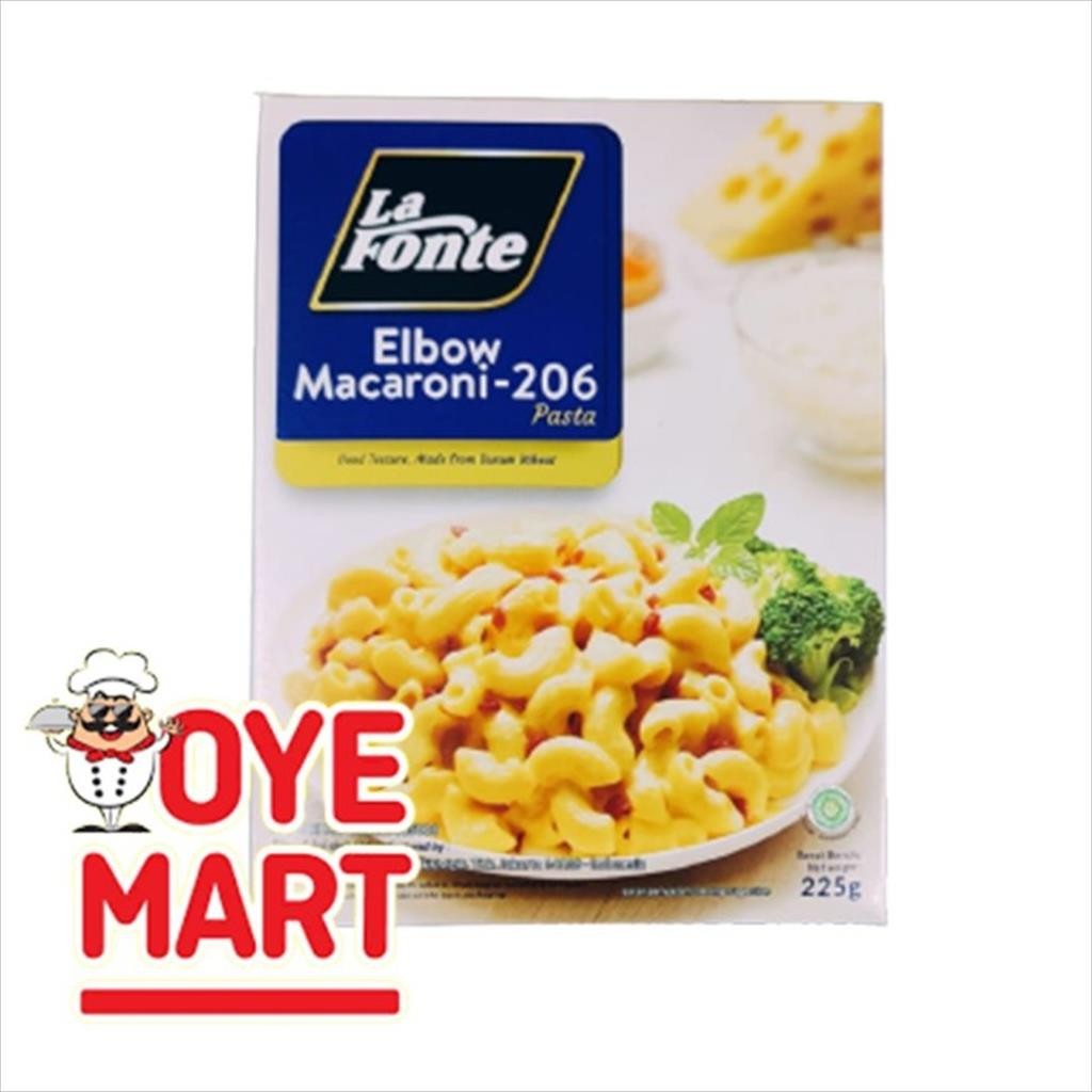 

LA FONTE ELBOW MACARONI NO.206 225GR / PASTA