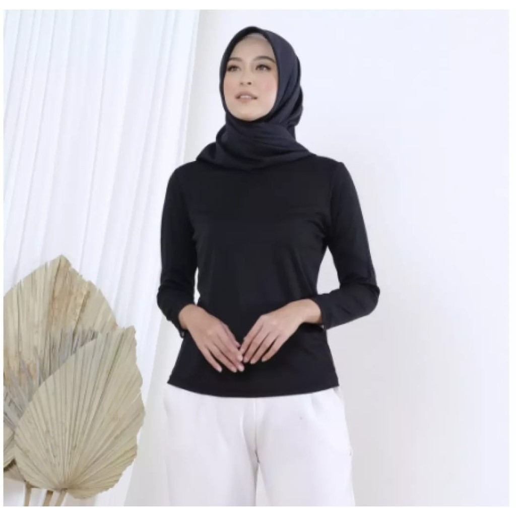 Baju Manset Kaos Wanita Lengan Panjang Spandek Manset Kaos Polos Kaos Oblong Lengan Panjang