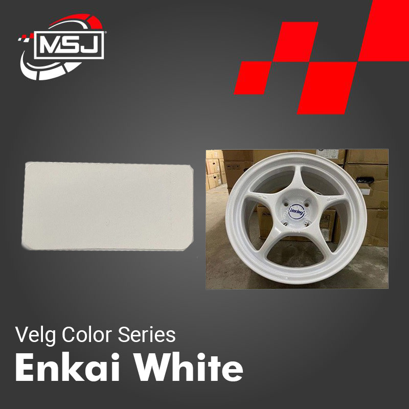 Cat Velg Mobil/Motor Enkai White | Sport Rim Paint AK 18214 | MSJ