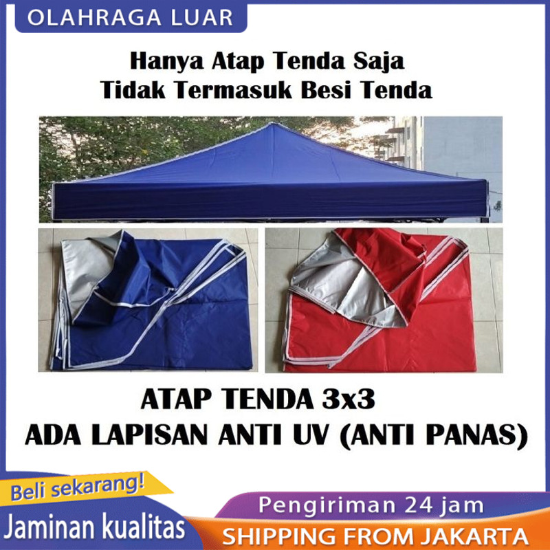 Tidak buruk selama 10 tahun Terpal Tenda Atap Tenda Lipat AtapTenda Lipat kain tenda 2x2/3x3Terpal