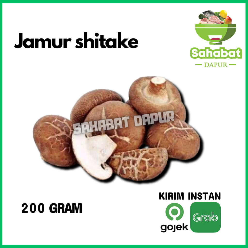 

Jamur Shitake / Shitake Mushroom 1 pack 200gr - Sahabatdapur