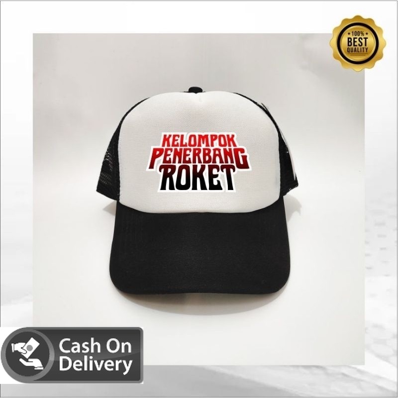 topi jaring band lokal PENERBANG ROKET original distro ] topi snapback band PEE WEE GASKINS distro t