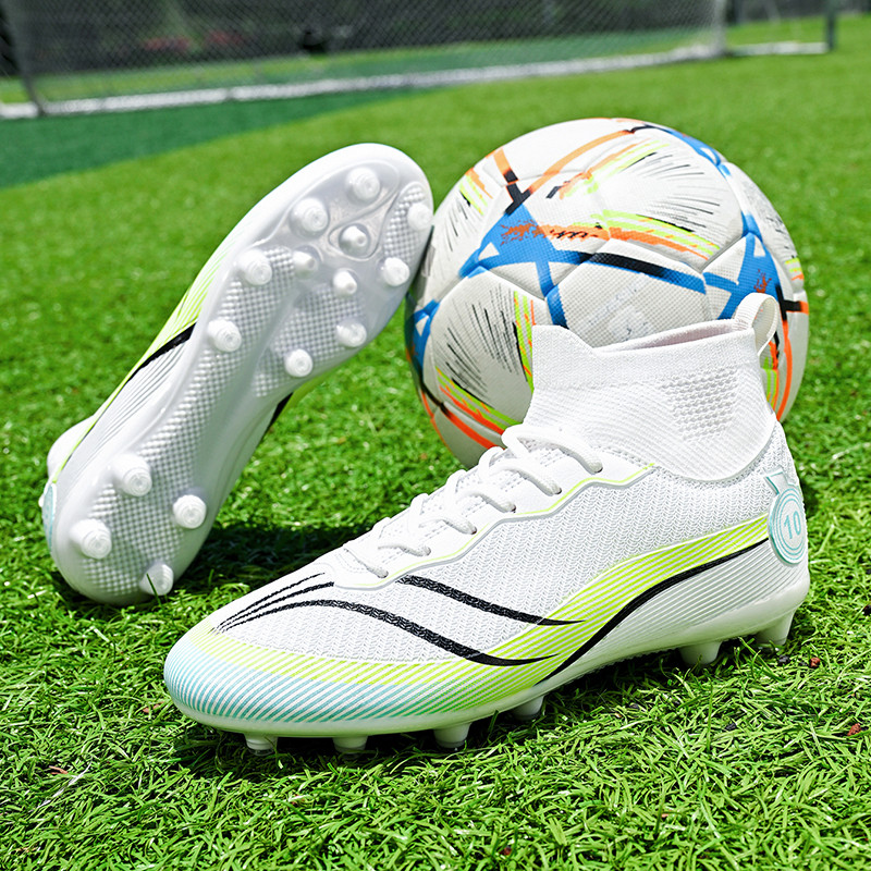 New Outdoor Men Soccer Shoes Society Turf Child Football Crampons Studded Boots Futsal Sneakers Orig