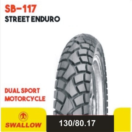 Ban Motor Merk Swallow Tubeless Tipe SB-117 Street Enduro Ukuran 130/80 Ring 17 Bukan Ban Biasa