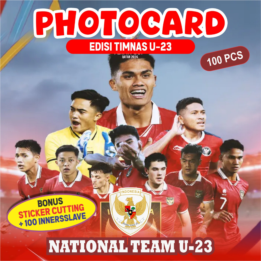 Photocard Timnas Indonesia U-23 Bonus Sticker + Innerslave | PHOTOCARDKU