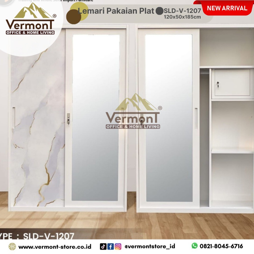 Lemari Pakaian Plat Besi SLD 1207