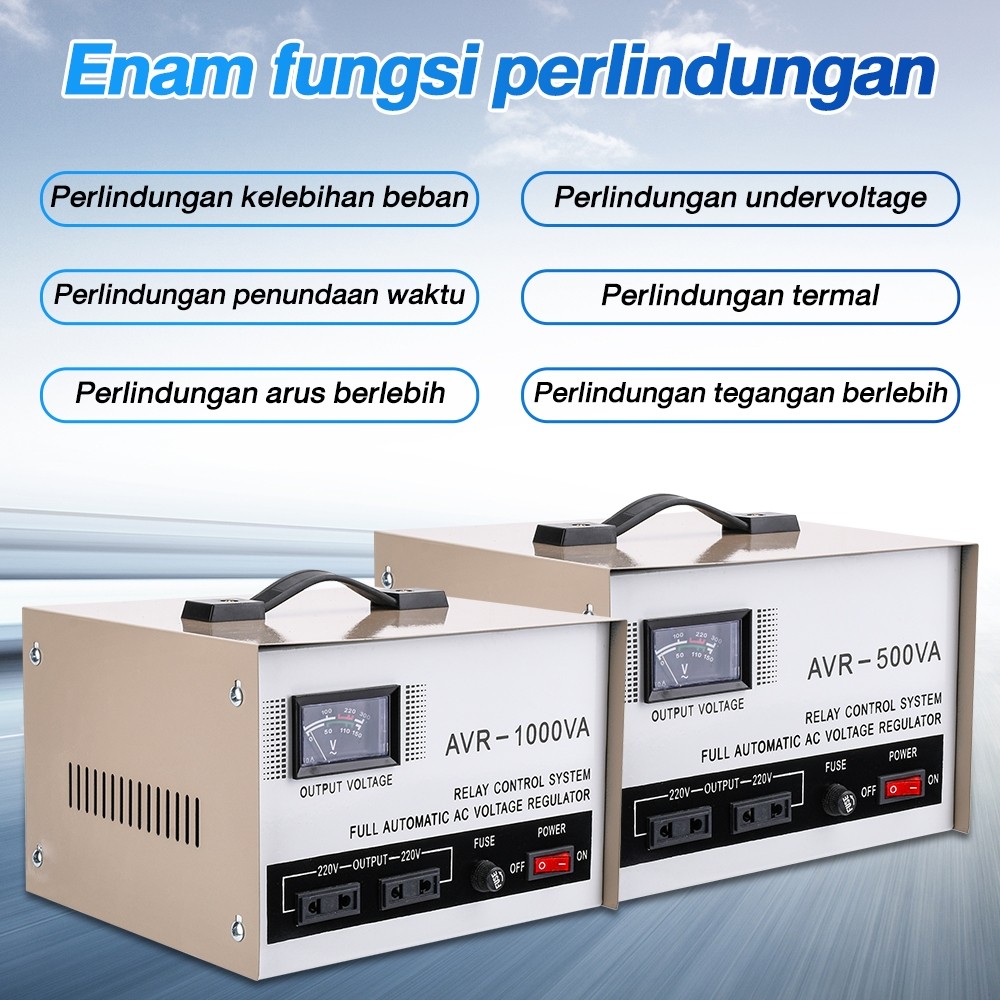 Moketa Stabilizer Matsunaga 1000watt/500Watt stabilizer  AC/DC 1000volt Universal Inverter
