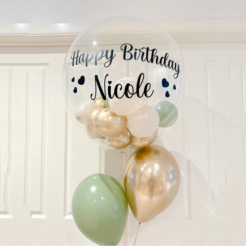 

1pc Custom Name Sticker Personaled Sticker for Bobo Balloon Birthday Decoration Baby Shower Party Supplies Wedding Event Decor