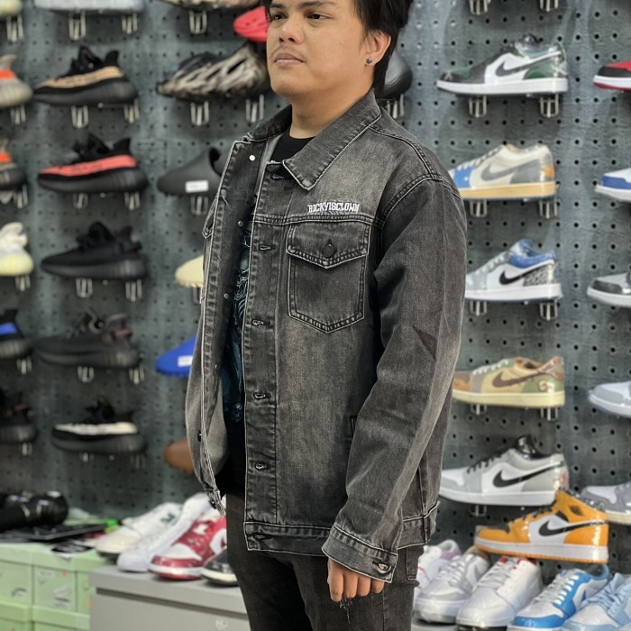 ✨BISA COD✨ -RIC Ricky Is Clown Black Denim Jacket - New  100% - S