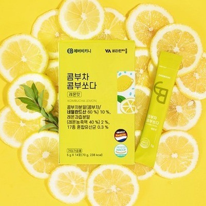 

Minuman Kombucha Rasa Lemon - 1 Box isi 14s