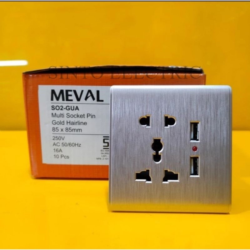 MEVAL Goldline Stopkonak Universal + 2 USB