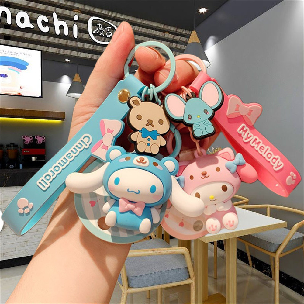

Cartoon key chain Sanrio figure figure pendant Car key ring hanging bag key chain accessories cute