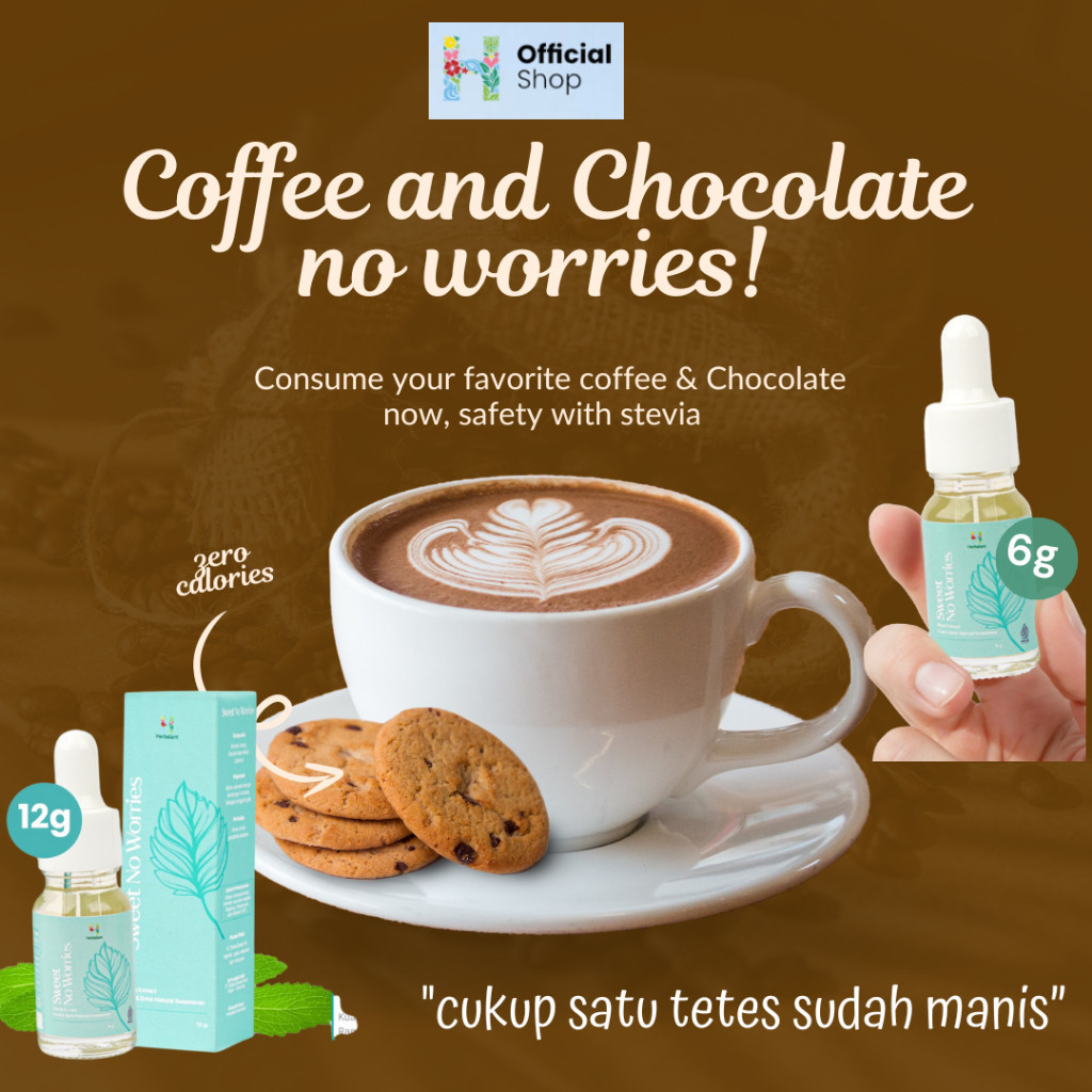 

Stevia Liquid Sweet Pemanis Minuman Kopi Teh & Cokelat Zero Calorie Sweetener Herbal Alami Herbalant