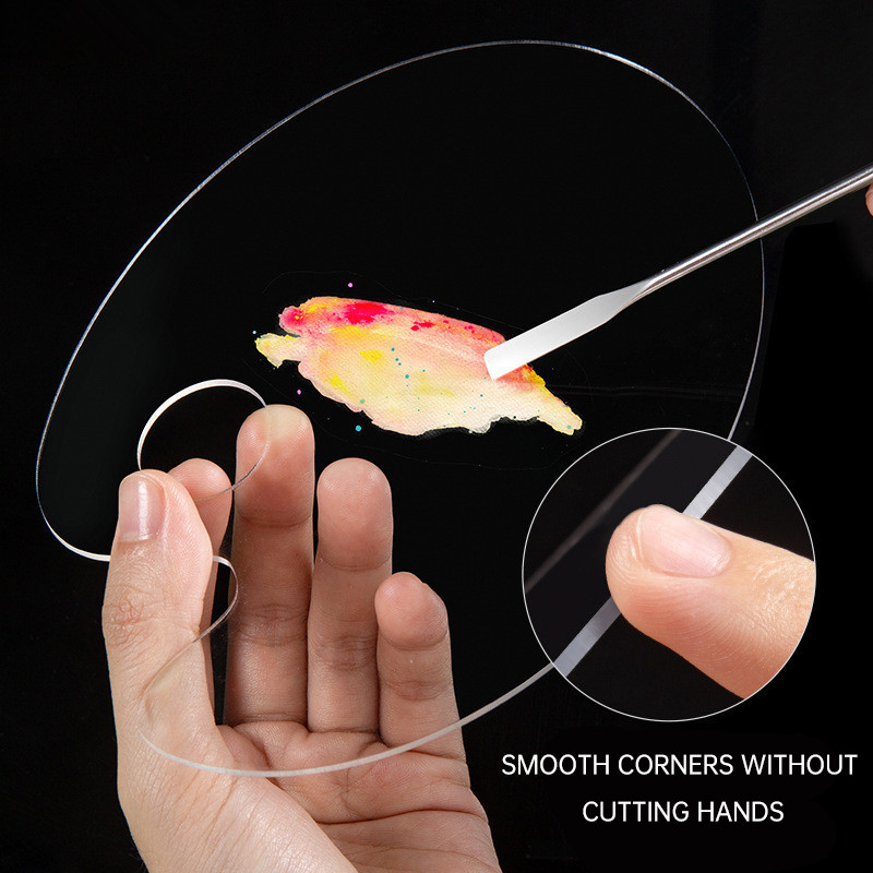 [EY]Palet Warna Alas Bedak Cair Palet Warna Rias Lipstik Akrilik Pelat Pencampur Cat Kuku-COD