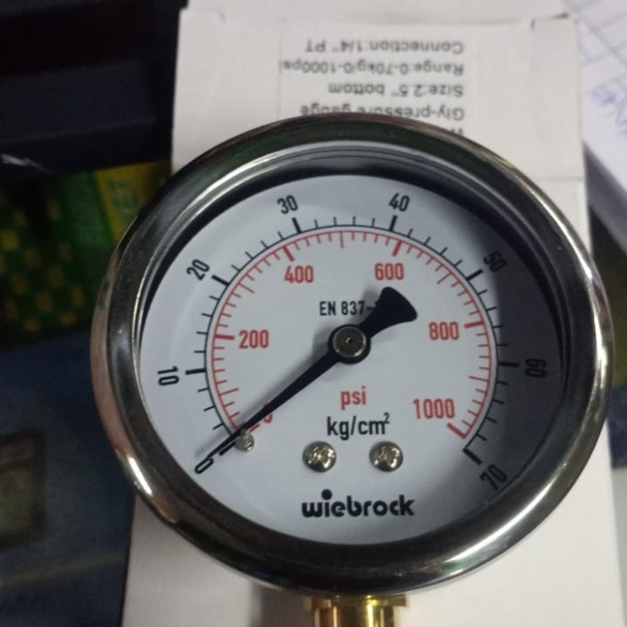 Pressure gauge wiebrock 1000psi