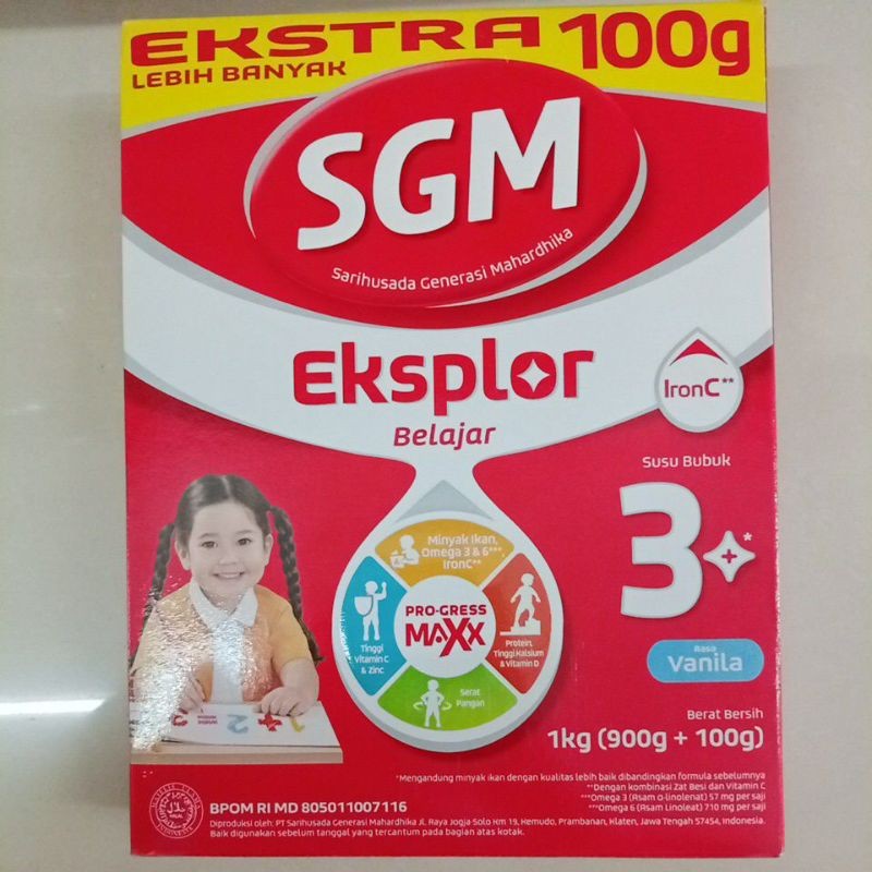 

SGM Eksplor 3+ Rasa Vanila 900 Gram