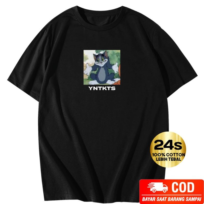 Baju Kaos Meme YNTKTS Oversize Terbaru Design simpel distro Design Tom and Jerry YNTKTS | T shirt Co