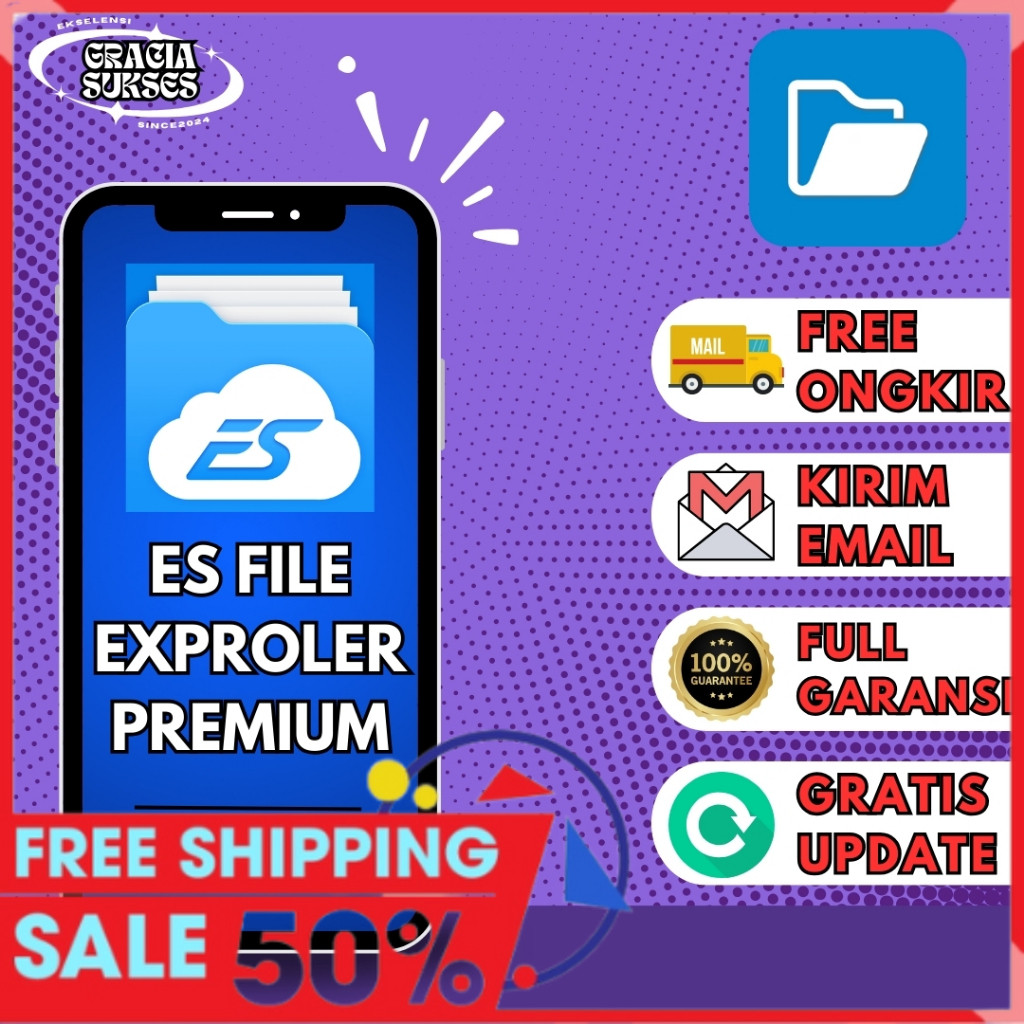 ES File Explorer Pro Premium Lifetime Bergaransi Selamanya