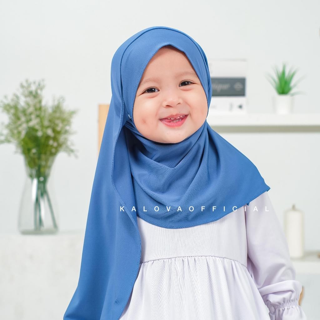 Pashmina Kancing Anak Hijab Pashmina Instan Anak Perempuan Tanisha