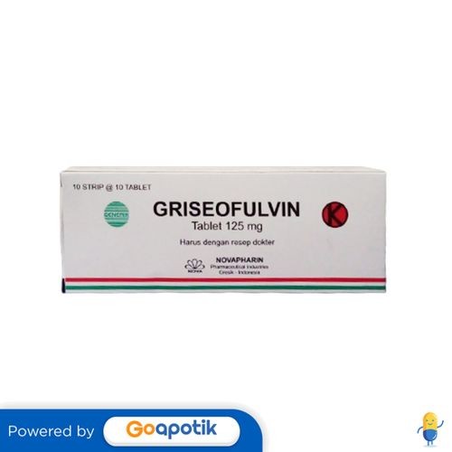 Griseofulvin Novapharin 125 Mg Box 100 Tablet