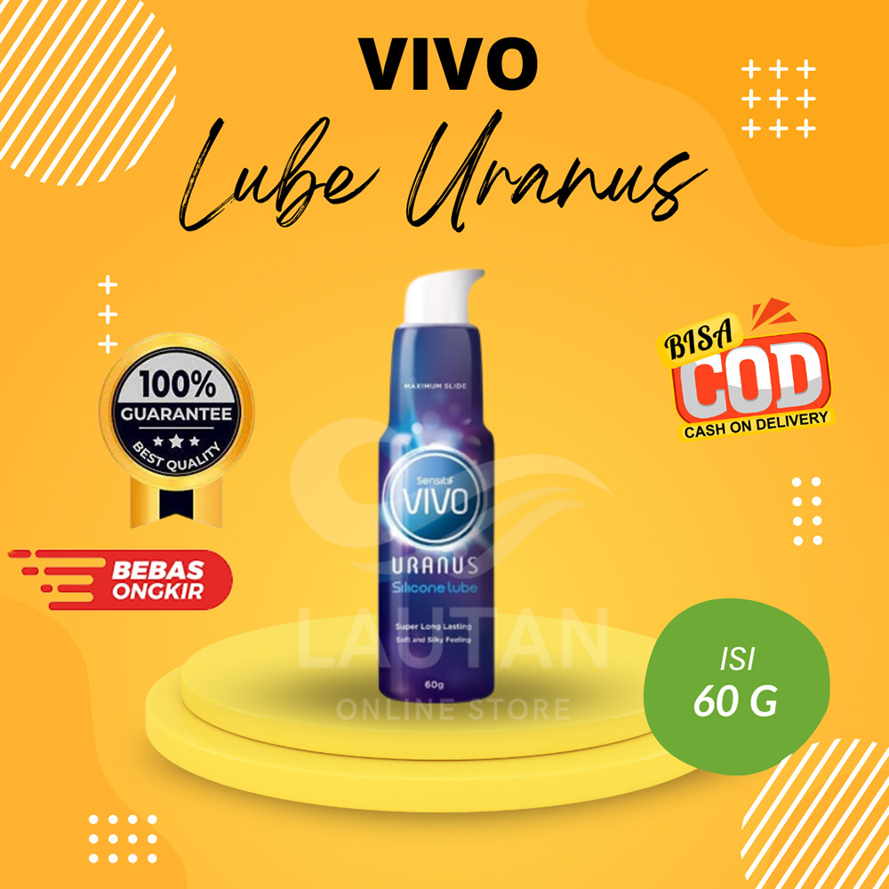 VIVO URANUS SILICONE LUBE - Pelumas Lubricant Silikon -Aman dgn Kondom - Terbaru Lautan