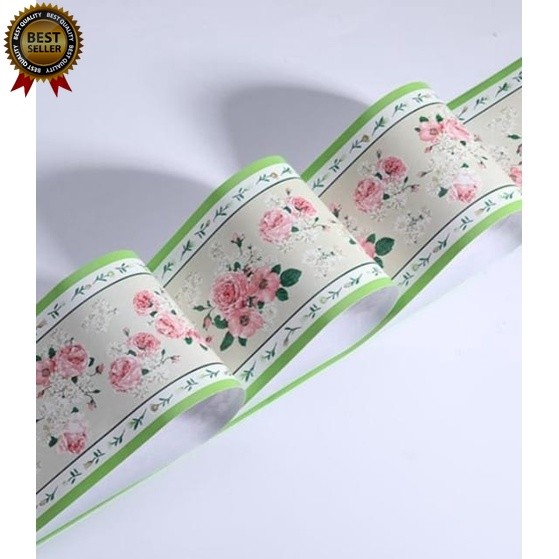 List Border Wallpaper Dinding 10,5cm x 10M - Border List Wallpaper