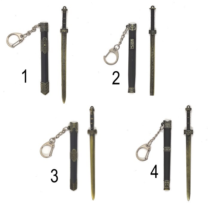 Gantungan 12 cm pedang tradisional cina