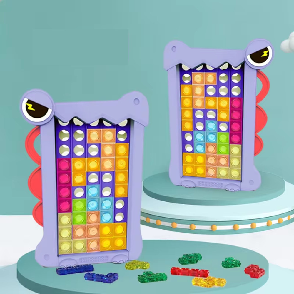 

Aw_Kids Mainan Puzzle 3D Balok Susun Russian Tetris Montessori Toy