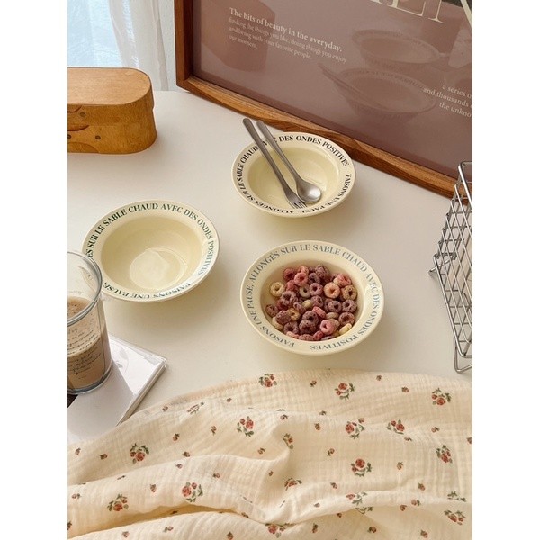 MINIHOME - CHAUD MINI BOWL Mangkok Piring Korea Aesthetic Homecafe Minimalis Alas Makan Keramik Este