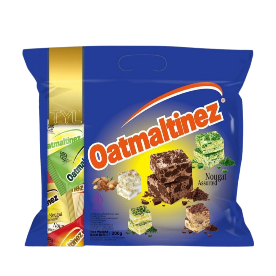

p4yu TYL Oatmaltinez Nougat Chocolate Oat Bar - Nougat Assorted / Almond Peanut 200gr