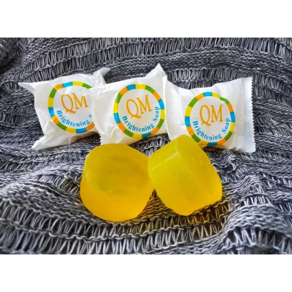 Sabun Wajah QM GLOWING Brightening Soap / Sabun Wajah Memutihkan / Sabun Glowing Pemutih Pembersih W