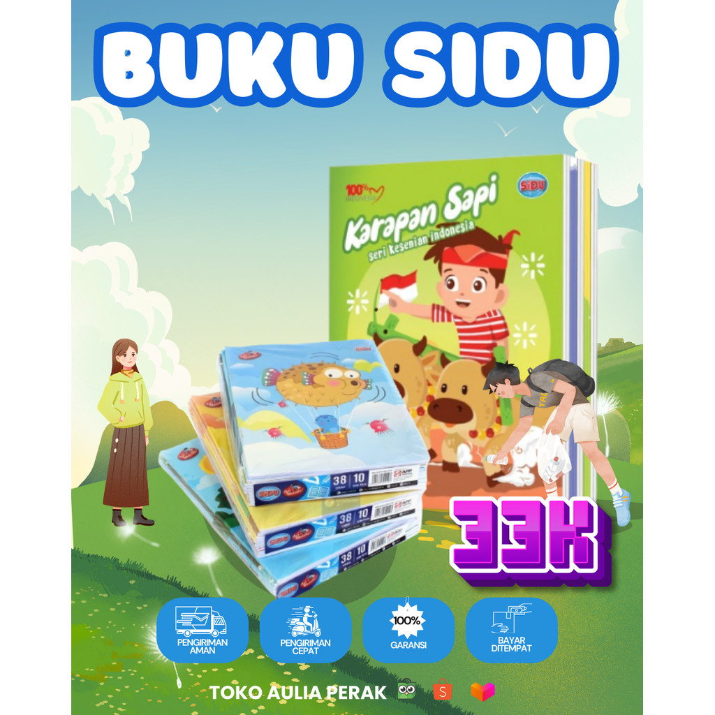 

BUKU TULIS SIDU 38 LEMBAR (PAK)/BUKU MURAH MERIAH/BUKU SIDU MURAH/1PACK SIDU