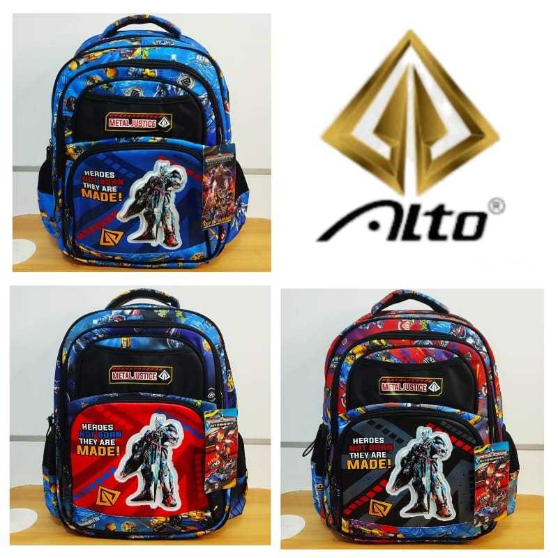 TAS RANSEL SEKOLAH ANAK LAKI LAKI TK SD ALTO TAS GENDONG TAS PUNGGUNG PRIA/COWOK