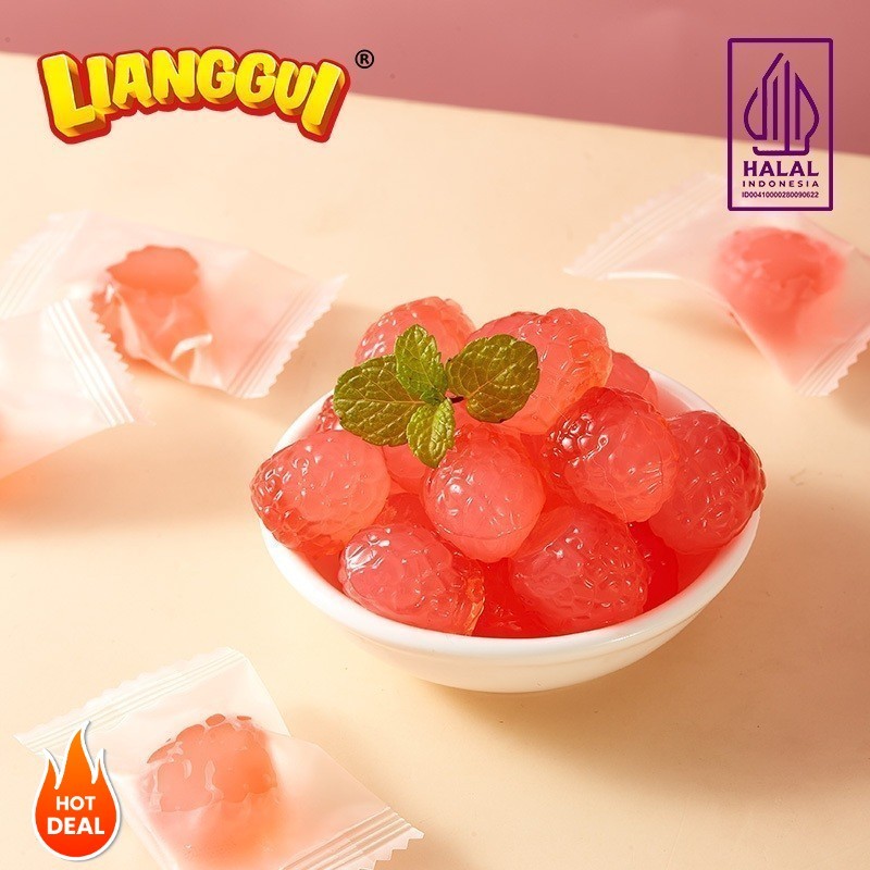 

[Permen import halal]LIANGGUI CRYSTAL CANDY Lianggui Rasa Leci PERMEN LUNAK ANEKA RASA STROBERI, MANGGA Permen Buah Candy Corno Permen Rasa Buah Mangga Jeruk & trawberry Permen Lunak