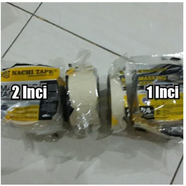 

Isolasi Masking Tape Nachi 1 Inci 24mm x 20 Yard