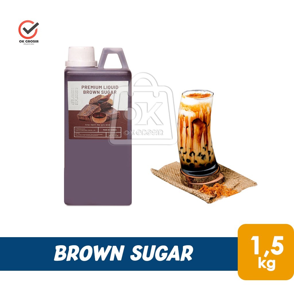 

Brown Sugar Syrup TAIWAN IMPORT PREMIUM (Jerigen 1,5 kg)