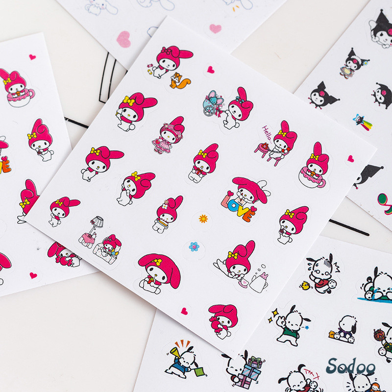

Stiker Sanrio Stiker Kartun Anak-anak Stiker Tahan Air Putri Lucu Stiker Kuromi-SO