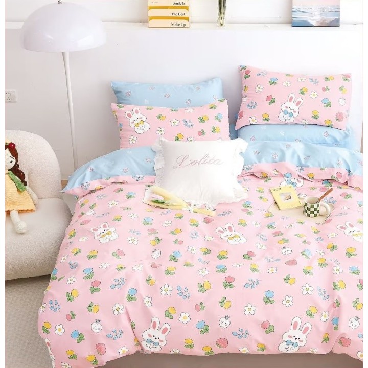 Idola Style Sprei Katun Jepang Premium KJ-3009-1 PINK