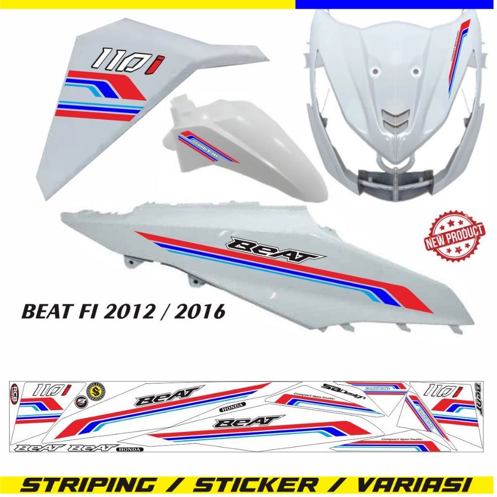 VARIASI LIS LIS STIKER BEAT FI / STRIPING STIKER VARIASI BEAT FI 2012 / 2015 VARIASI