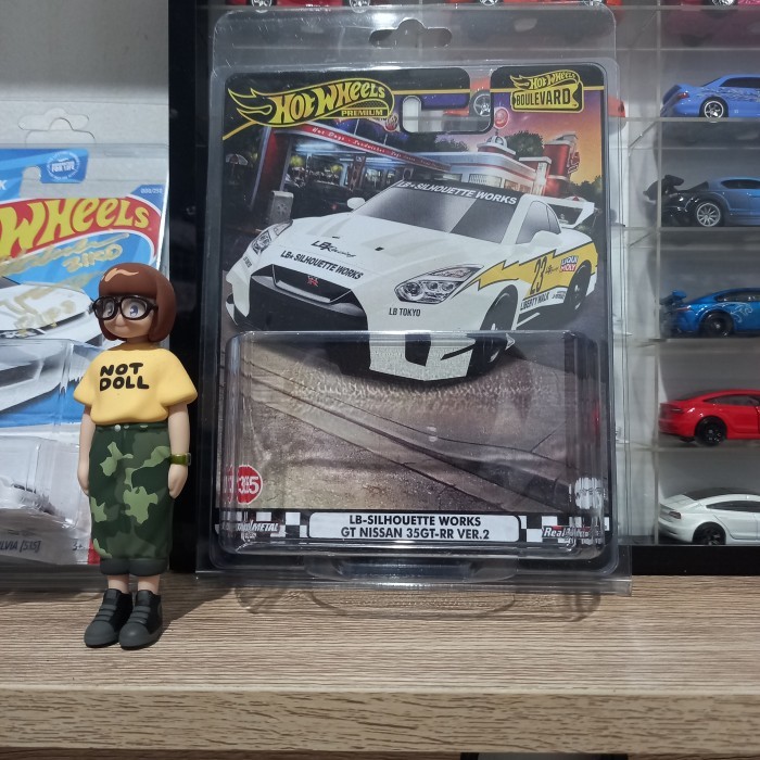 HOTWHEELS BIB ZAMAC Nissan GTR R35 LBWK Team Transport  Premium CUSTOM BLISTER