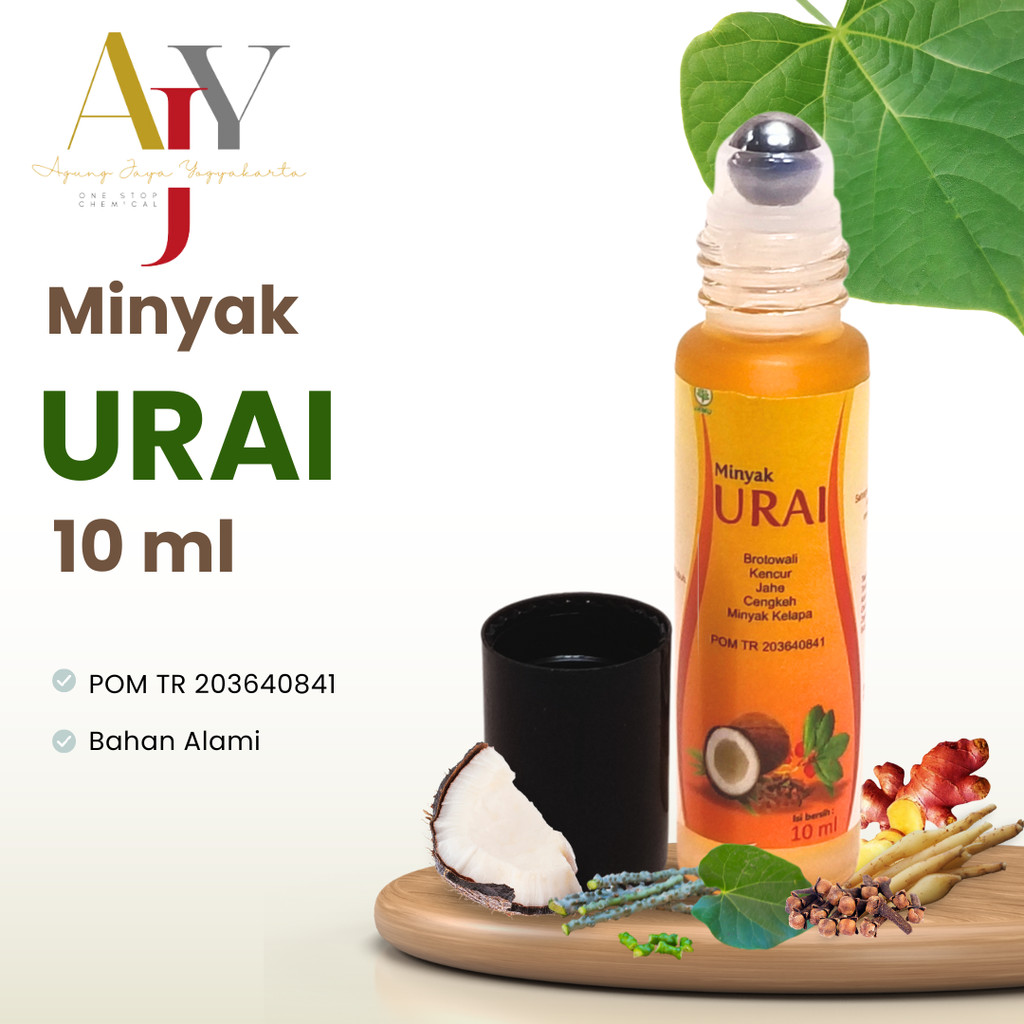 Minyak Urai Oil 10 ml / Minyak Syaraf /  Minyak Urut / Minyak Panas Roll On 10mL  / Minyak Sambung T