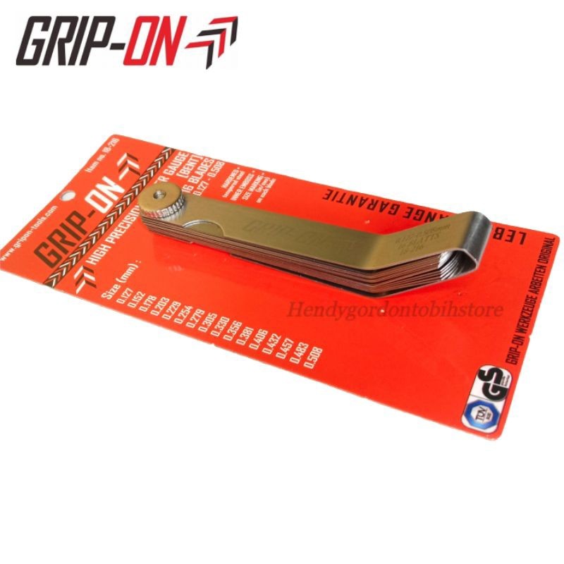 Grip on Feeler Gauge Alat ukur stel klep model bengkok fuller grip on Original