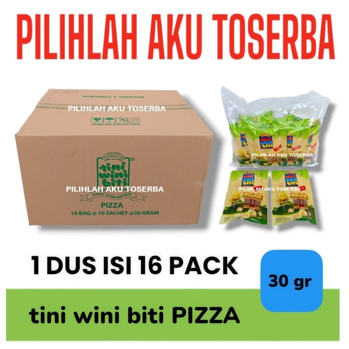 

Biskuit TINI WINI BITI 30 gram Rasa PIZZA - ( HARGA 1 DUS )
